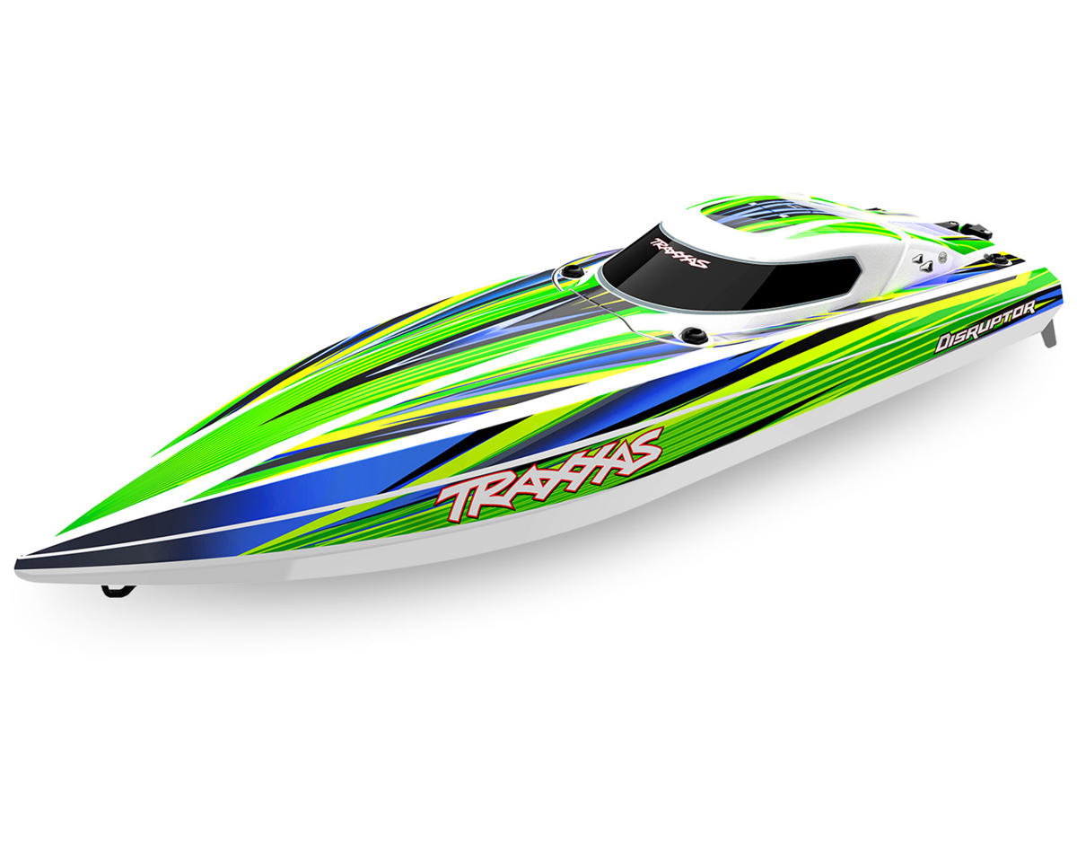 Traxxas Disruptor® VXL 4S High-Performance Electric Brushless RTR Race Boat (Green) w/TQ 2.4Ghz Radio