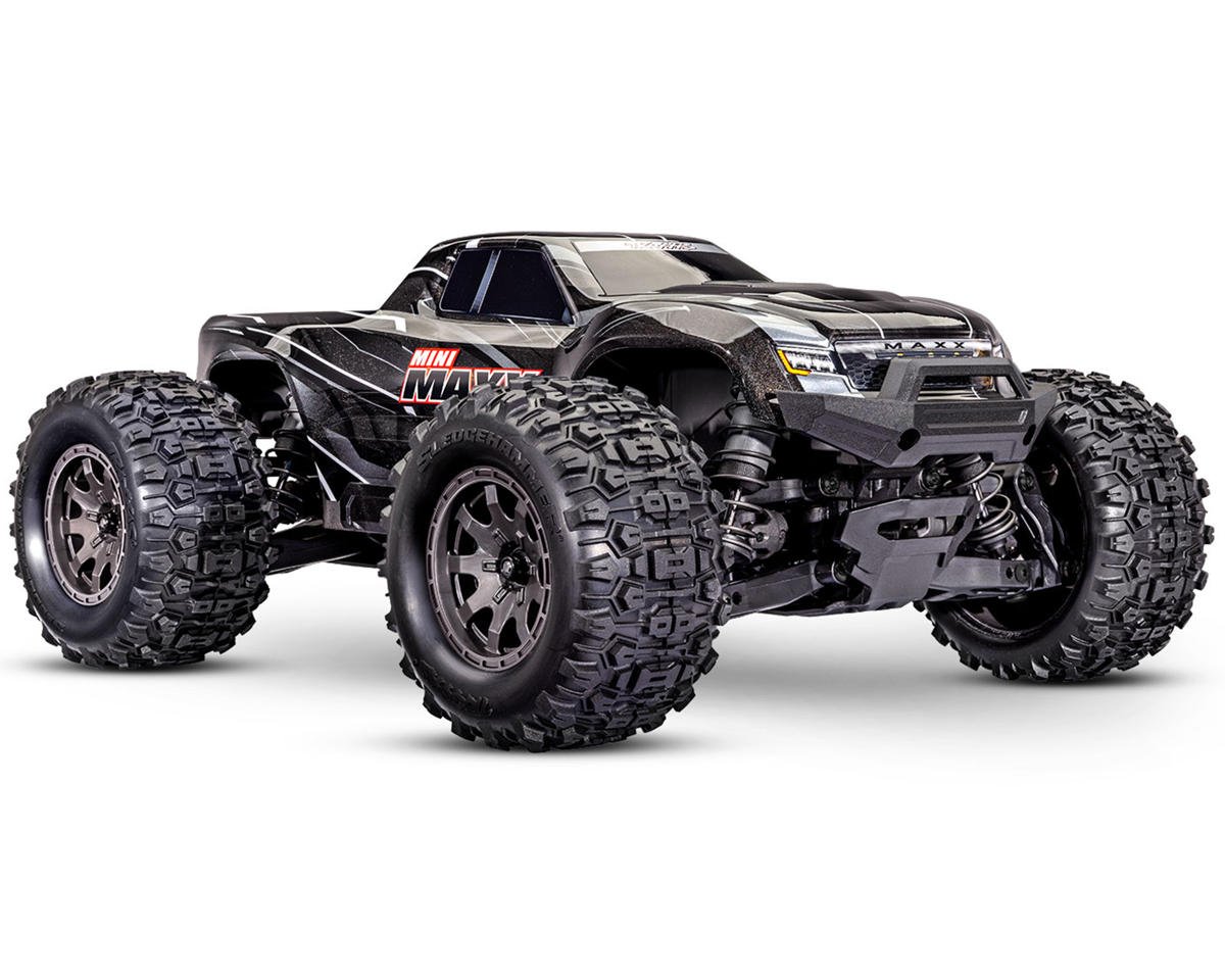 Traxxas Mini Maxx® Brushless 1/16 4WD RTR Monster Truck (Black) w/TQ™ 2.4Ghz Radio, Battery