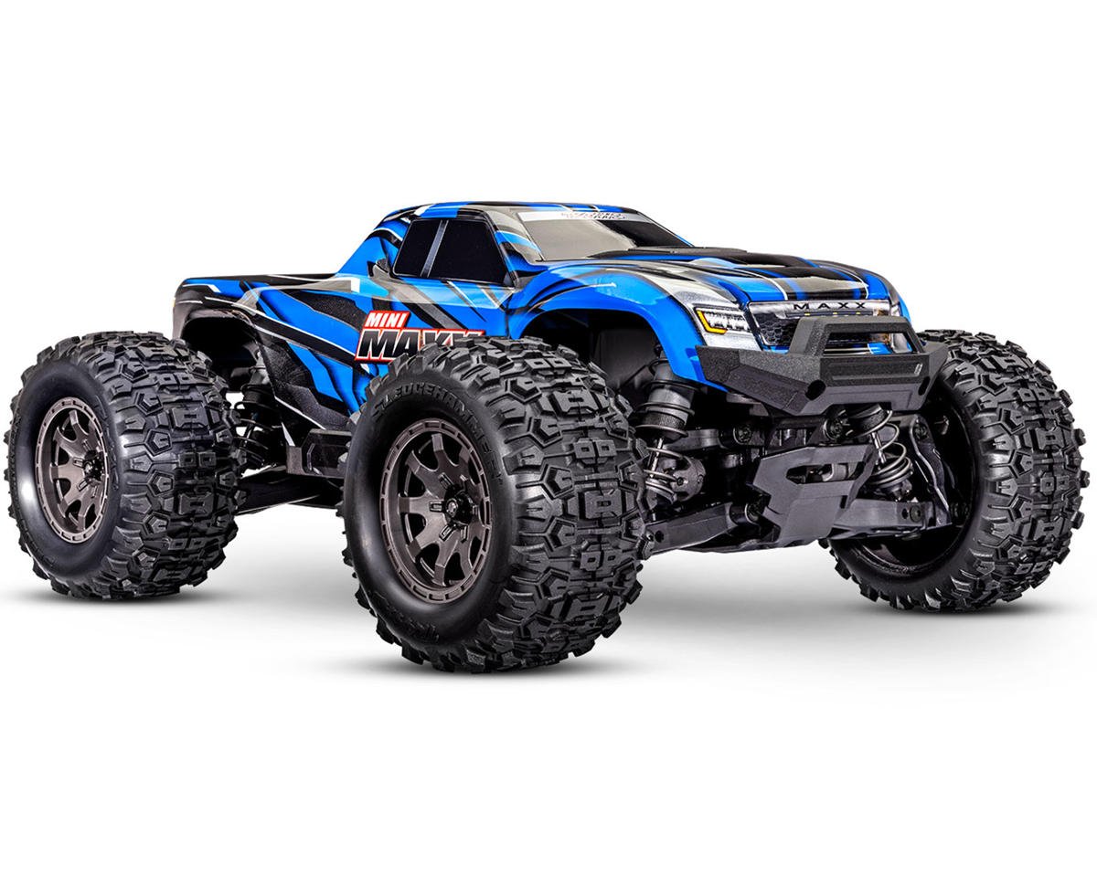 Traxxas Mini Maxx® Brushless 1/16 4WD RTR Monster Truck (Blue) w/TQ™ 2.4Ghz Radio, Battery