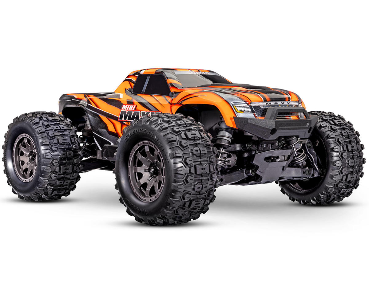 Traxxas Mini Maxx® Brushless 1/16 4WD RTR Monster Truck (Orange) w/TQ™ 2.4Ghz Radio, Battery