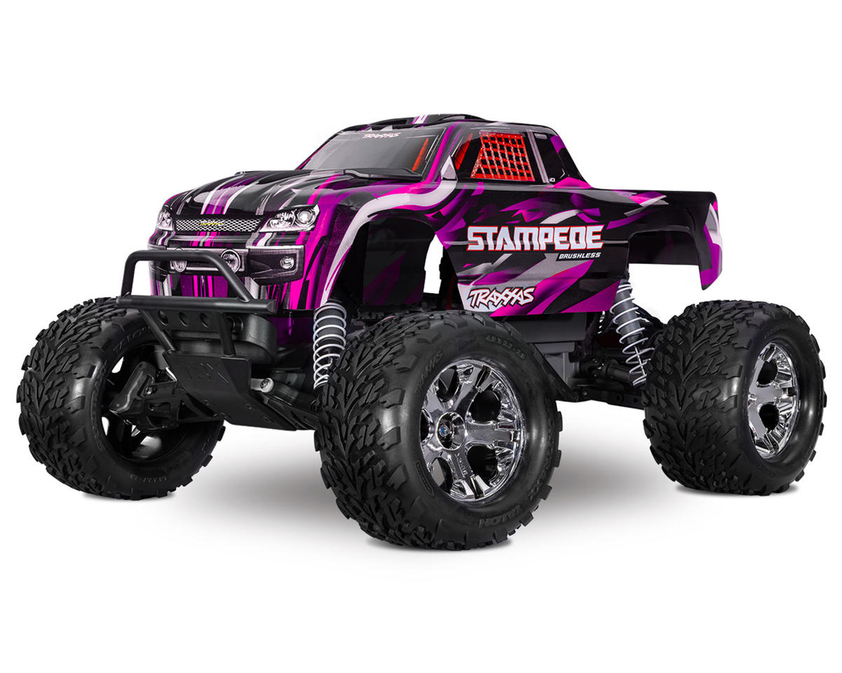 Traxxas Stampede BL-2s HD RTR 1/10 2WD Brushless Monster Truck (Pink) w/BL-2s ESC & TQ 2.4GHz Radio