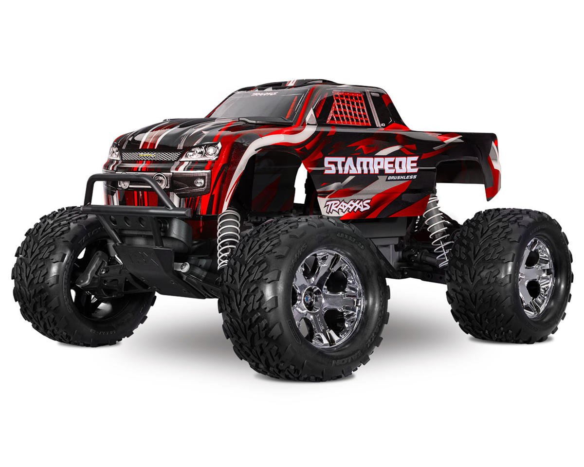 Traxxas Stampede BL-2s HD RTR 1/10 2WD Brushless Monster Truck (Red) w/BL-2s ESC & TQ 2.4GHz Radio