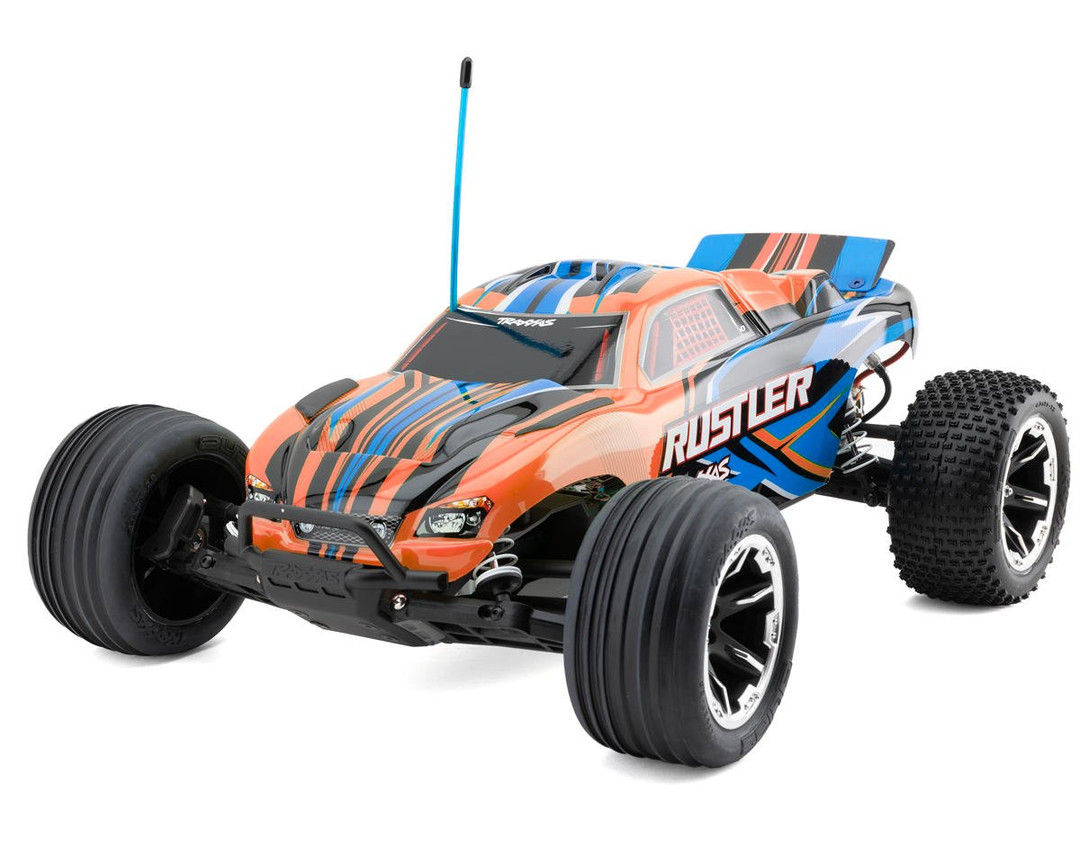 Traxxas Rustler HD 1/10 RTR 2WD Electric Stadium Truck (Orange) w/XL-5 ESC, TQ 2.4GHz Radio, Battery & USB-C Charger
