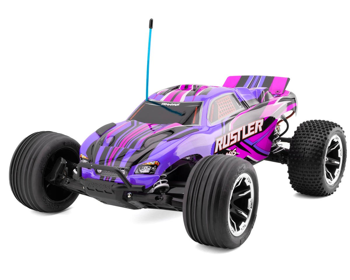 Traxxas Rustler HD 1/10 RTR 2WD Electric Stadium Truck (Pink) w/XL-5 ESC, TQ 2.4GHz Radio, Battery & USB-C Charger