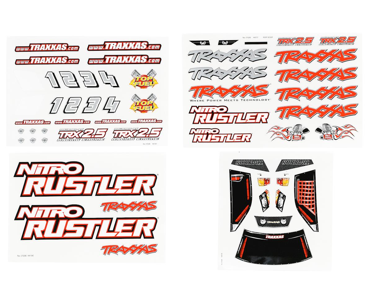 Traxxas Nitro Rustler Decal Sheet