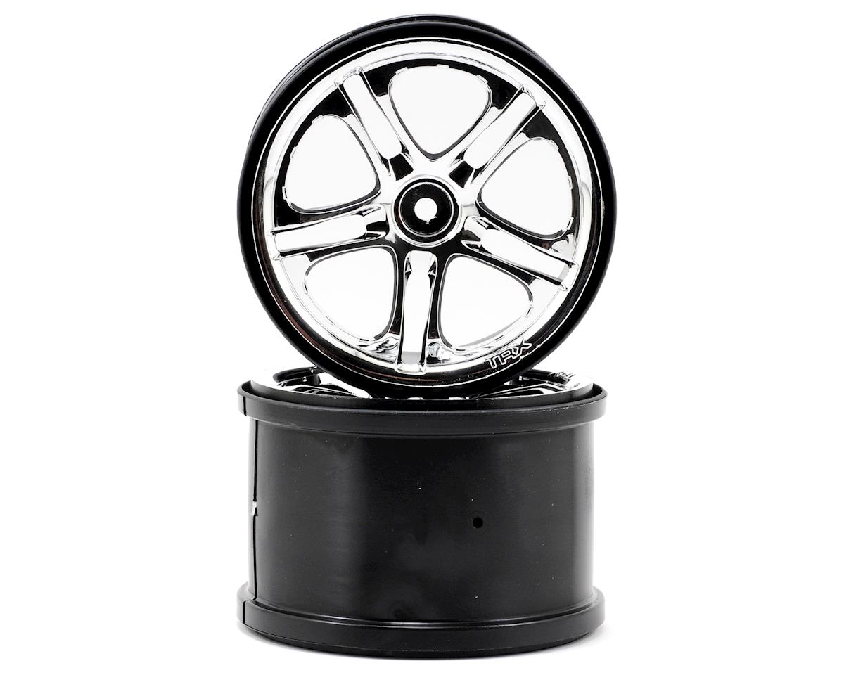 Traxxas 3.8 SS Split Spoke Wheels (Revo,TMX) (2) (Chrome)
