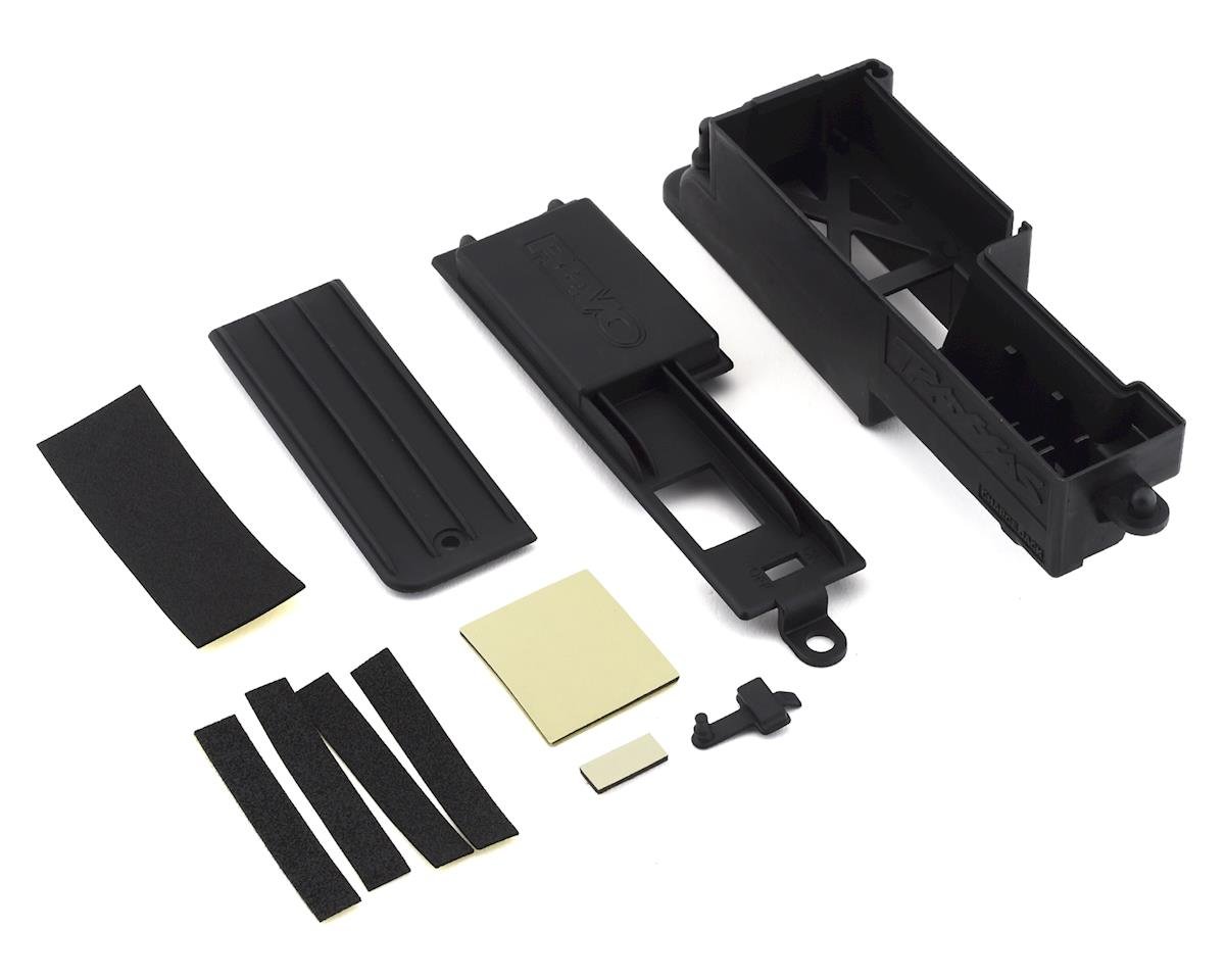 Traxxas Revo Electronics Box right/ box cover/ charge jack plug (rubber)/ foam paddi