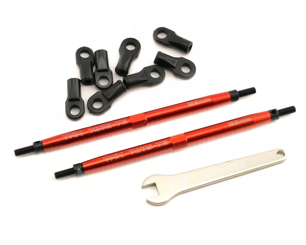Traxxas Aluminum Toe Link Tubes 128mm (Red) (2)