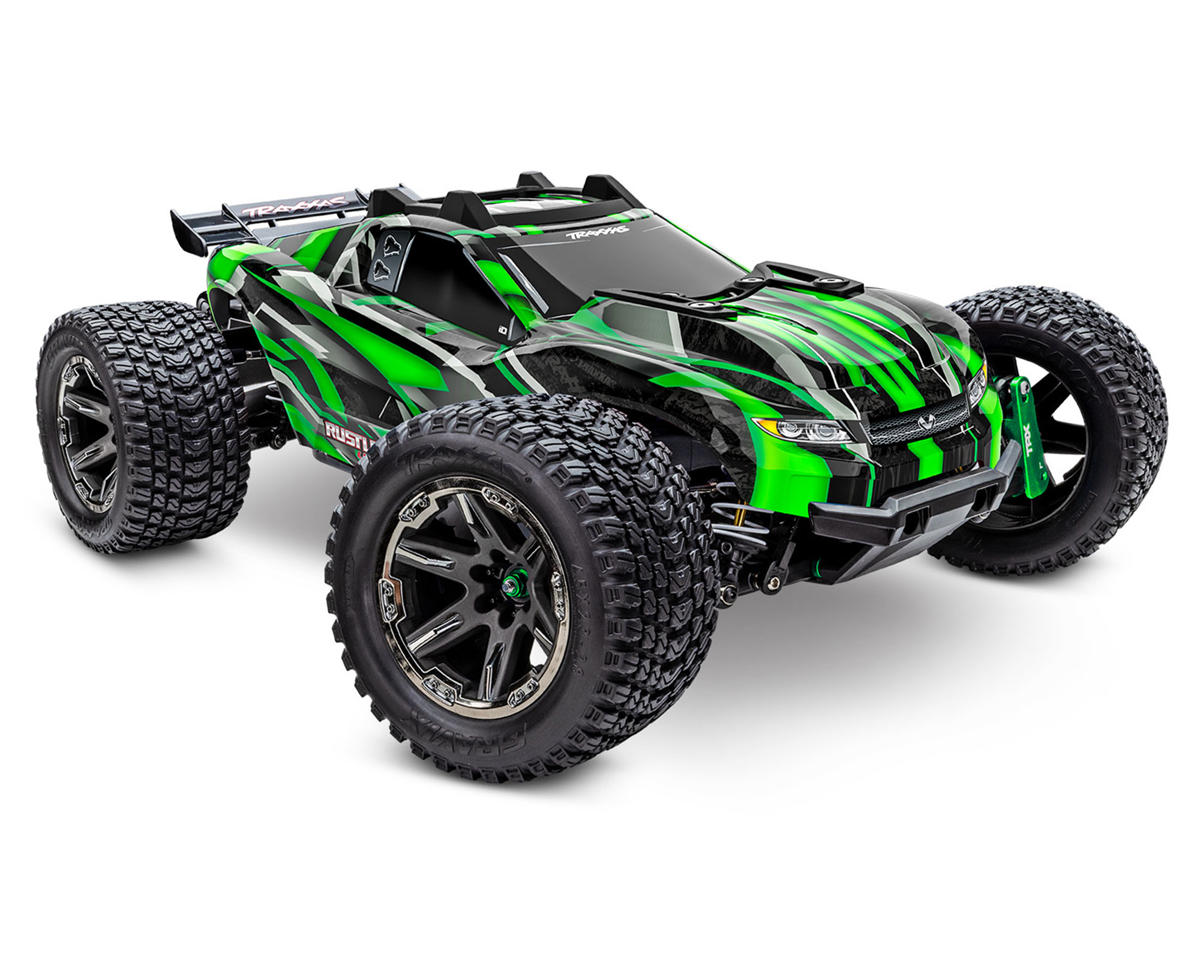 Traxxas Rustler 4x4 Ultimate 1/10 RTR Brushless Stadium Truck (Green) w/TQi 2.4GHz Radio & Link Module