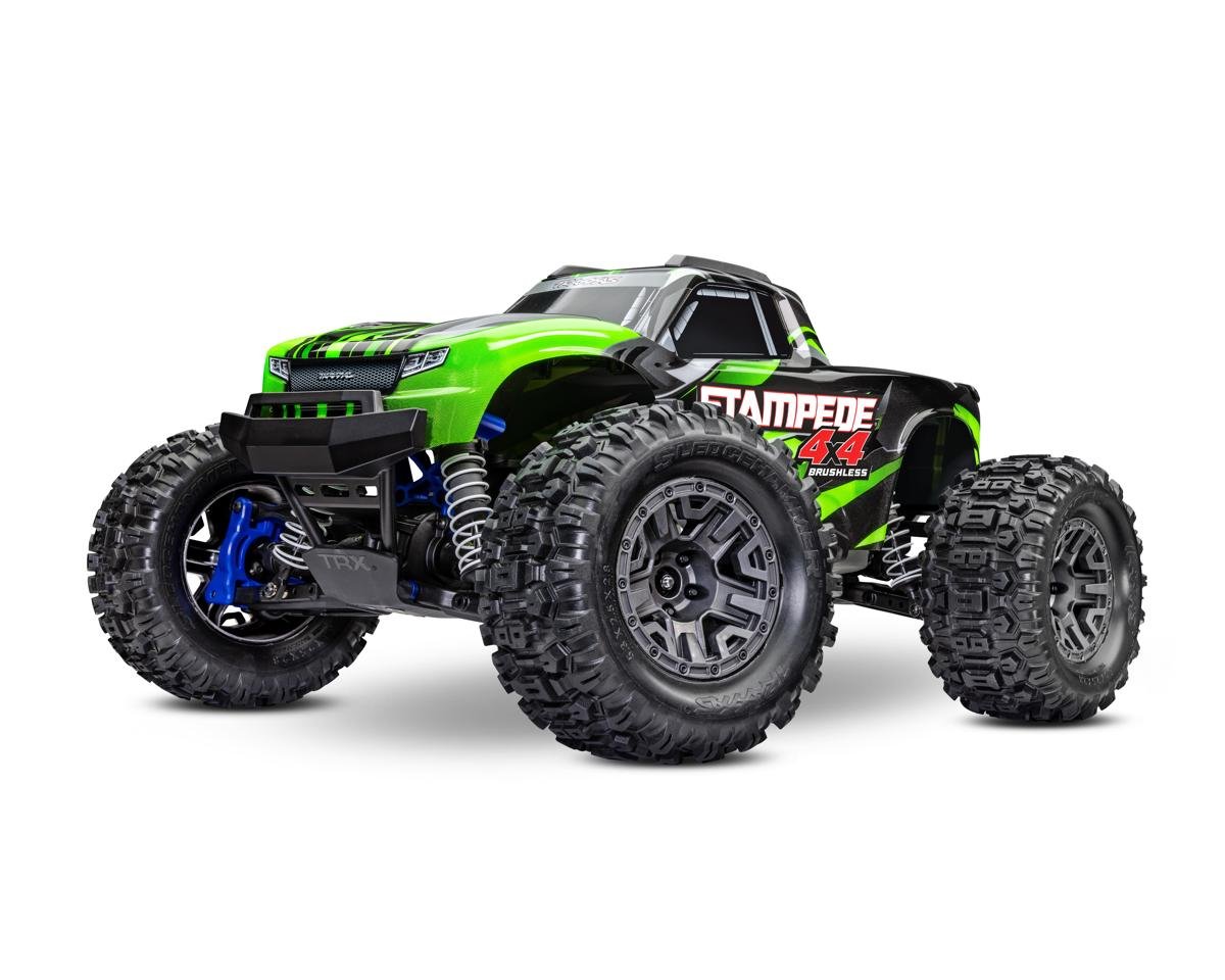 Traxxas Stampede 4x4 BL-2S Brushless 1/10 RTR Monster Truck (Green) w/BL-2S ESC, TQ 2.4GHz Radio