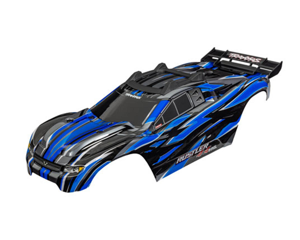 Traxxas Rustler® 4x4 VXL 1/10 Pre-Painted Body (Blue) w/Clipless Mounting