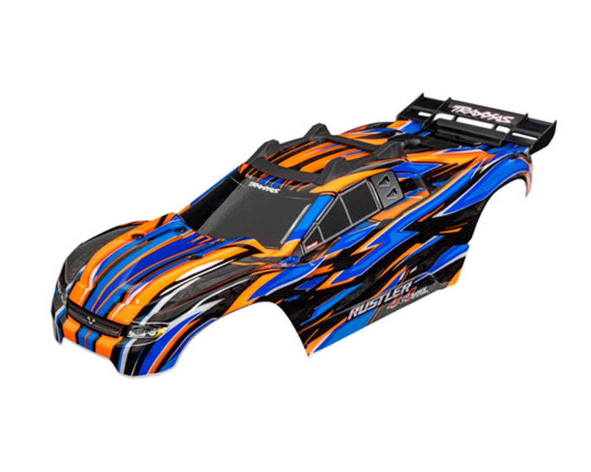 Traxxas Rustler® 4x4 VXL 1/10 Pre-Painted Body (Orange w/Clipless Mounting