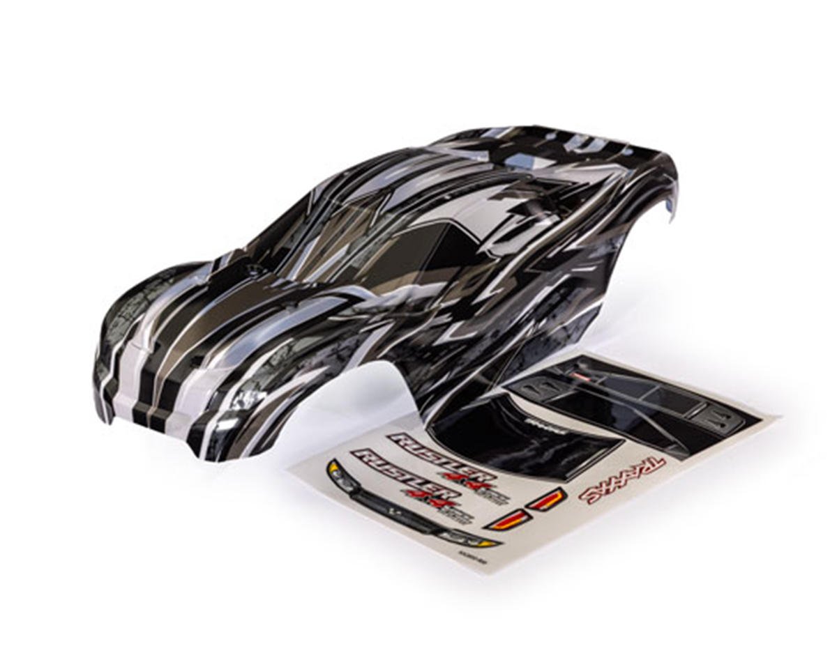 Traxxas Rustler® 4x4 VXL 1/10 ProGraphix® Body Set (Clear) w/Wing