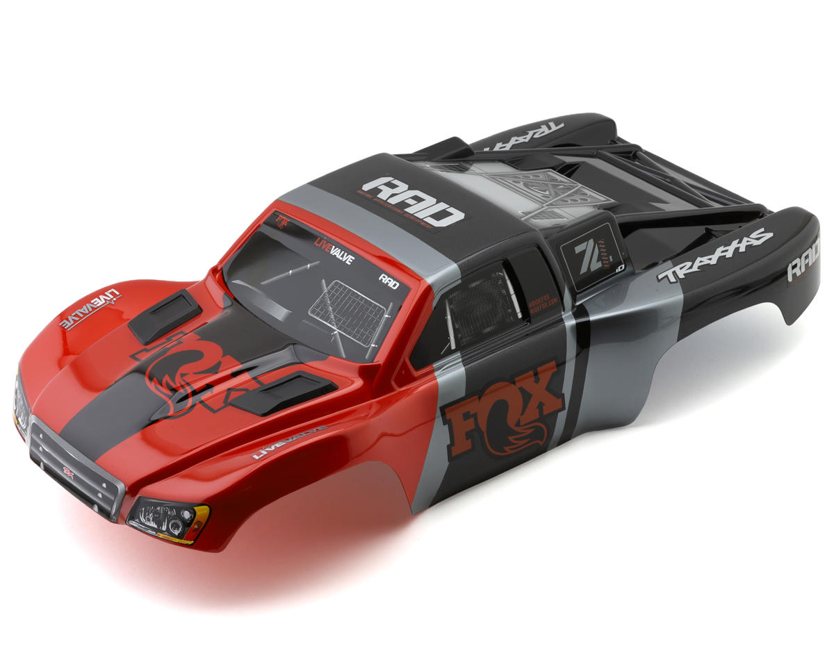 Traxxas Slash® 4x4 Fox Pre-Painted Body (Orange/Black)