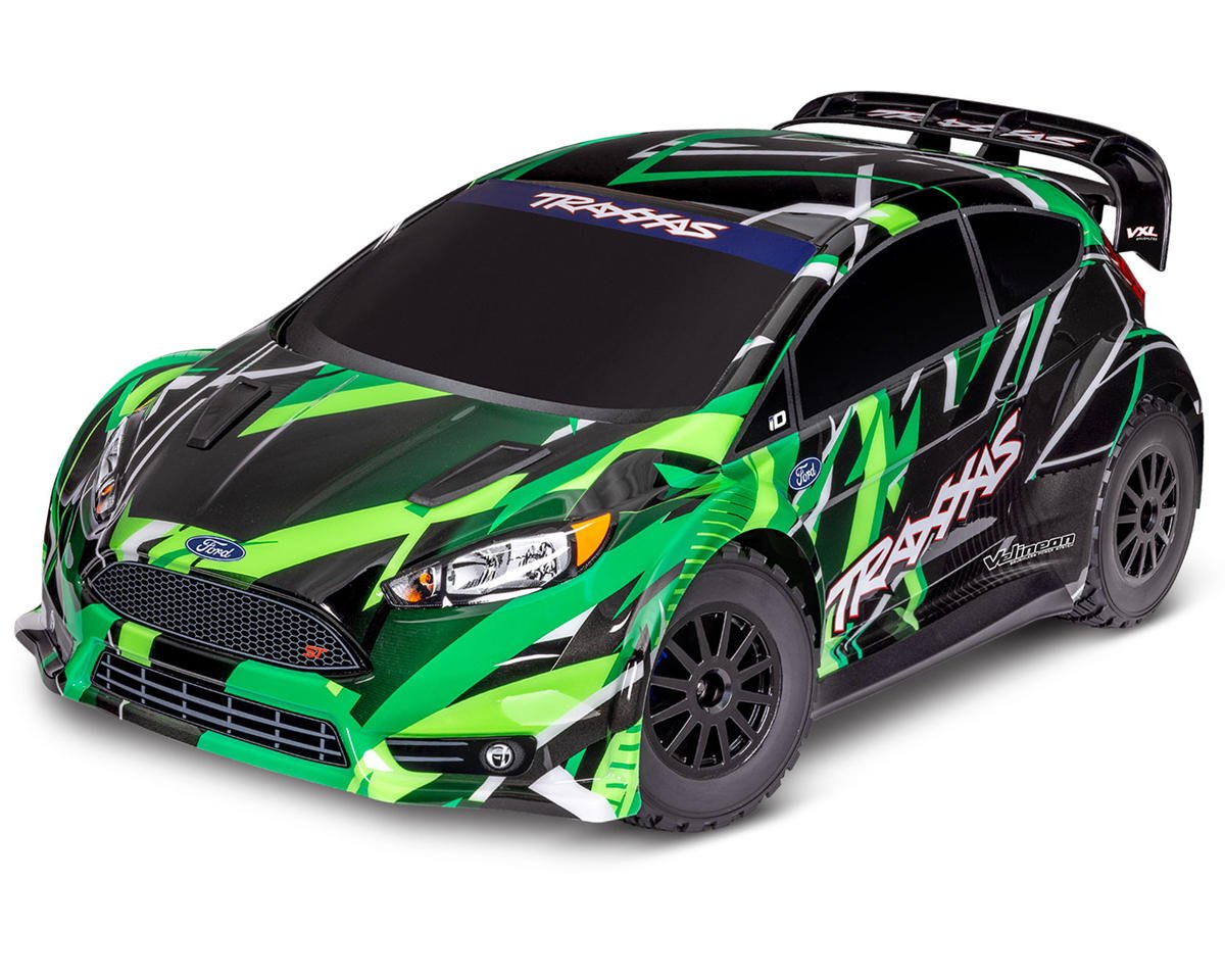 Traxxas Ford Fiesta ST 4x4 VXL Brushless 1/10 RTR AWD Rally Car (Green) w/TQi 2.4GHz Radio & TSM