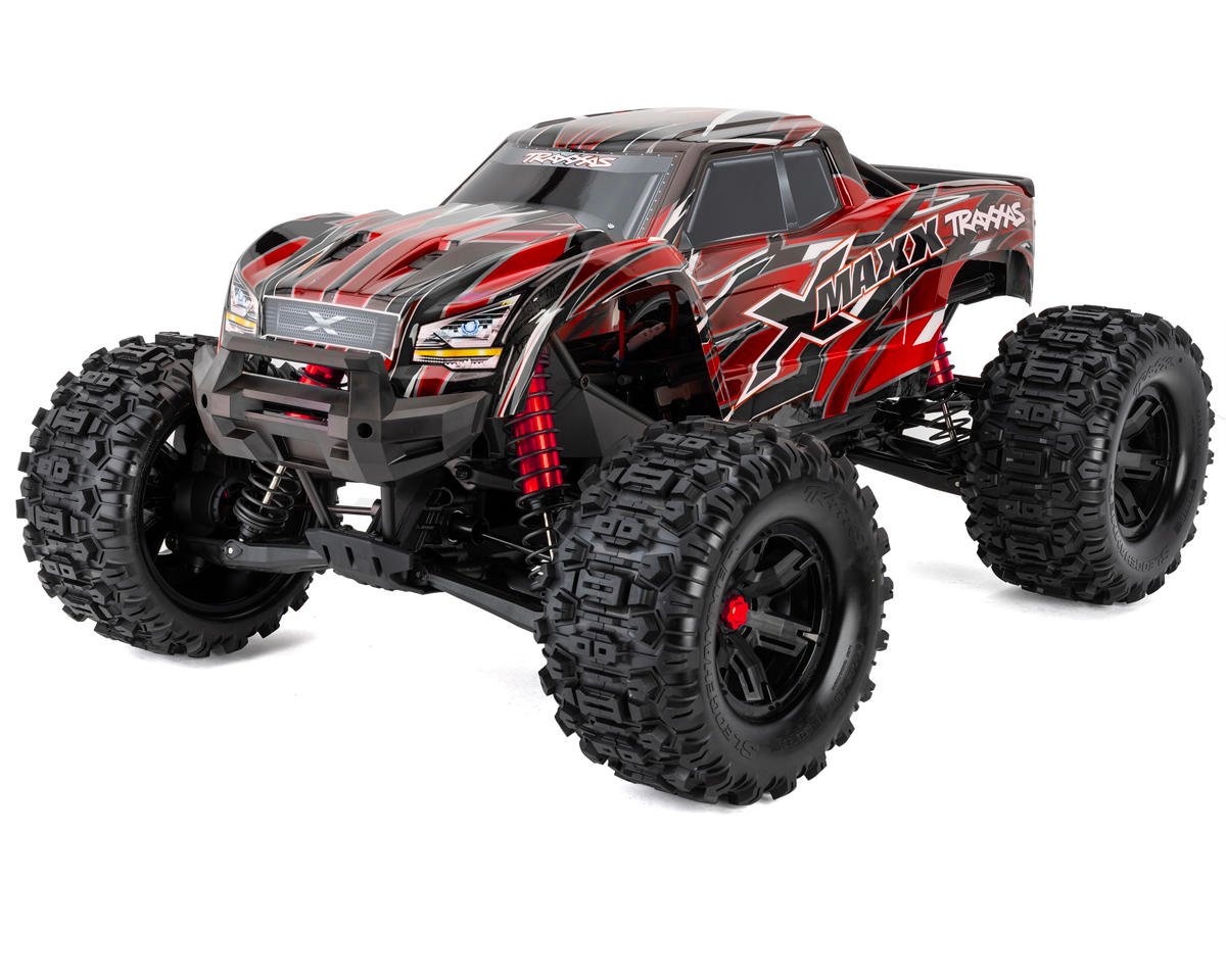 Traxxas X-Maxx 8S 1/6 4WD Brushless RTR Monster Truck (Red) w/2.4GHz TQi Radio, TSM & Belted Tires