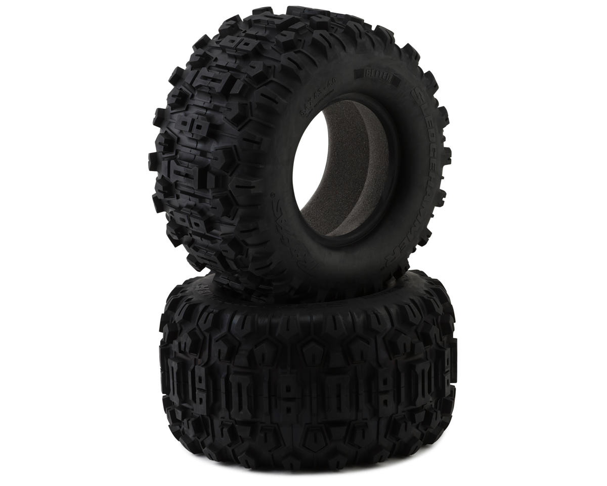 Traxxas X-Maxx 4.3" Belted Sledgehammer Tires (2) (Front/Rear) w/Foam Inserts
