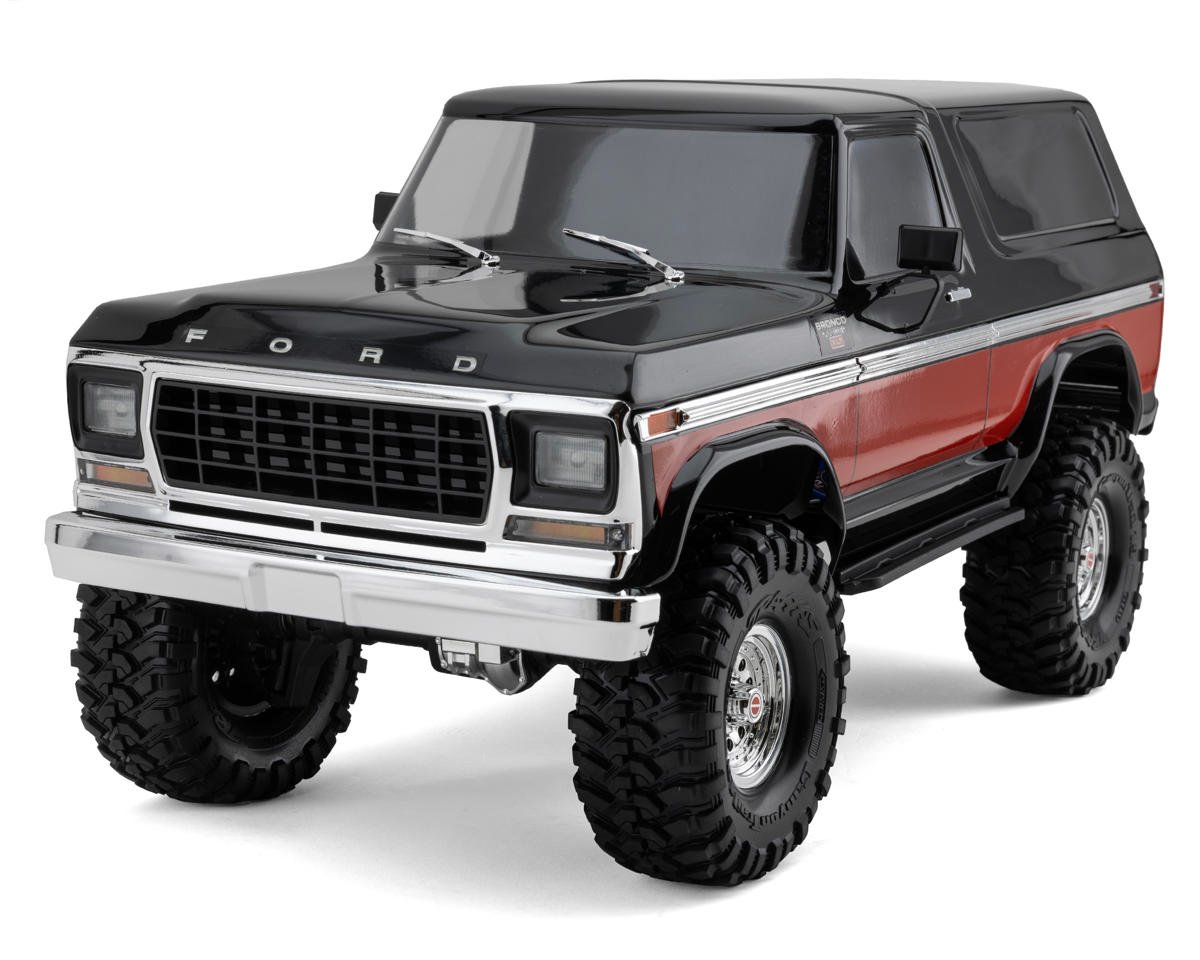 Traxxas TRX-4® 1/10 Trail Crawler Truck w/1979 Bronco Clipless Body (Red) w/TQi™ 2.4GHz Radio