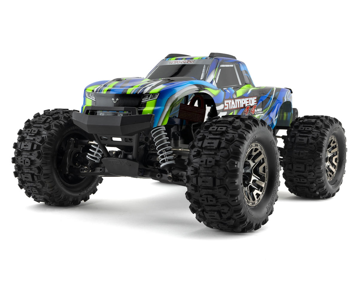Traxxas Stampede 4x4 VXL Brushless RTR 1/10 4WD Monster Truck (Green) w/TQi 2.4GHz Radio & TSM
