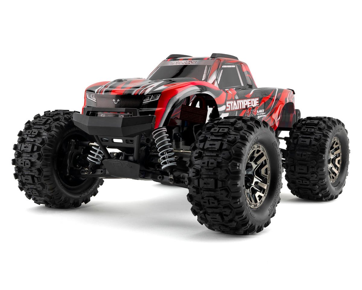 Traxxas Stampede 4x4 VXL Brushless RTR 1/10 4WD Monster Truck (Red) w/TQi 2.4GHz Radio & TSM