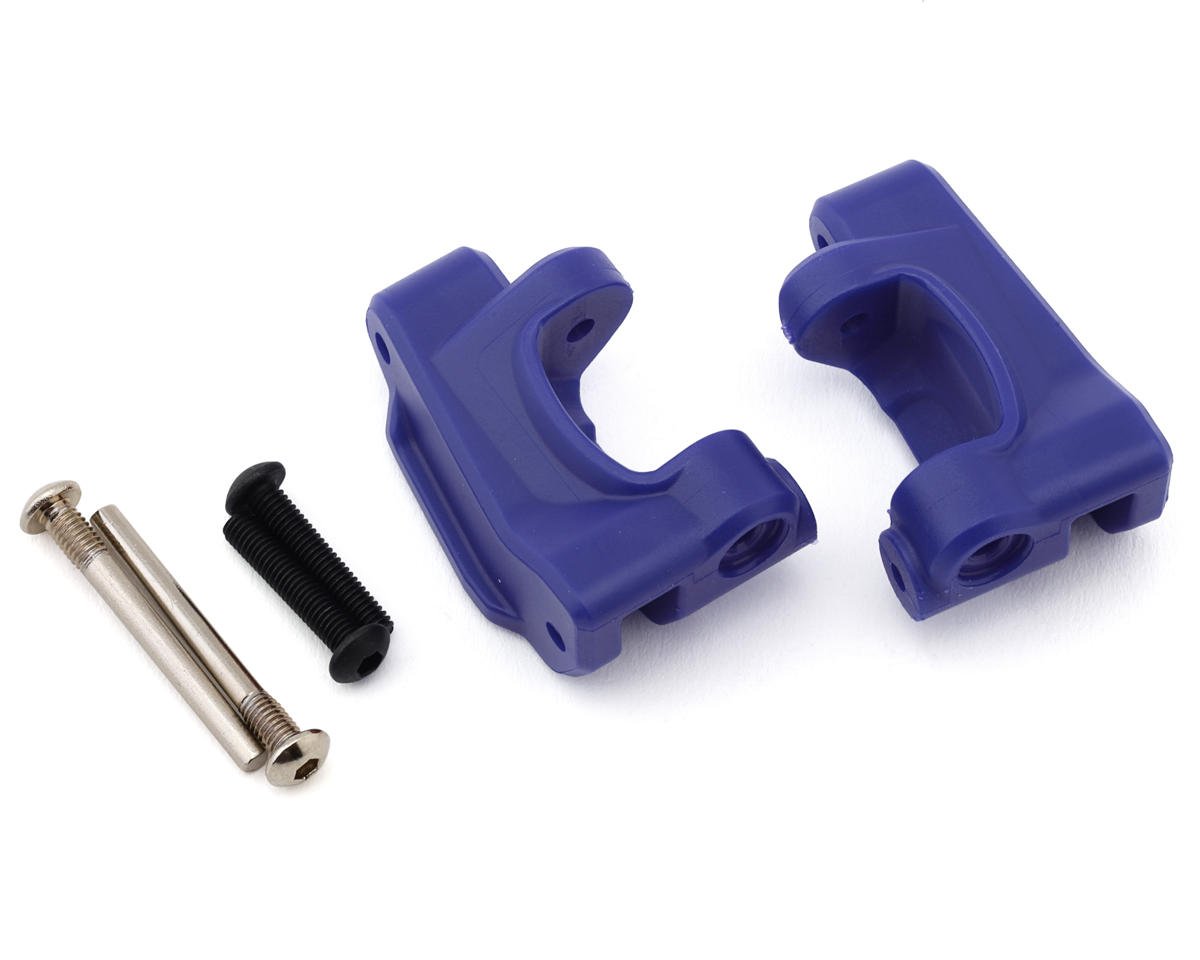 Traxxas HD Extreme Caster Blocks (Blue) (2)