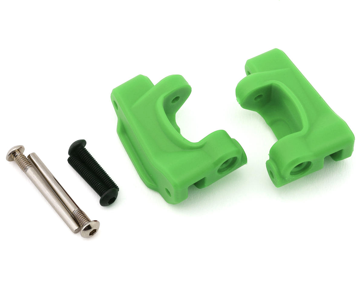 Traxxas HD Extreme Caster Blocks (Green) (2)