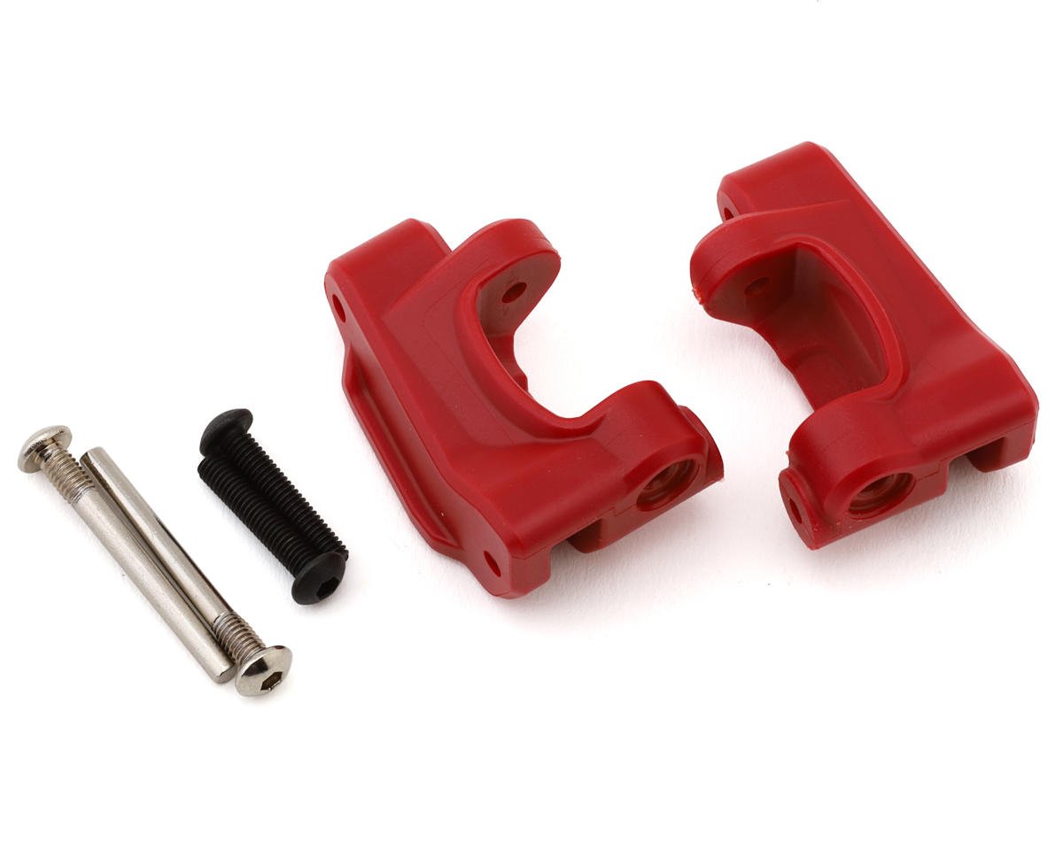 Traxxas HD Extreme Caster Blocks (Red) (2)