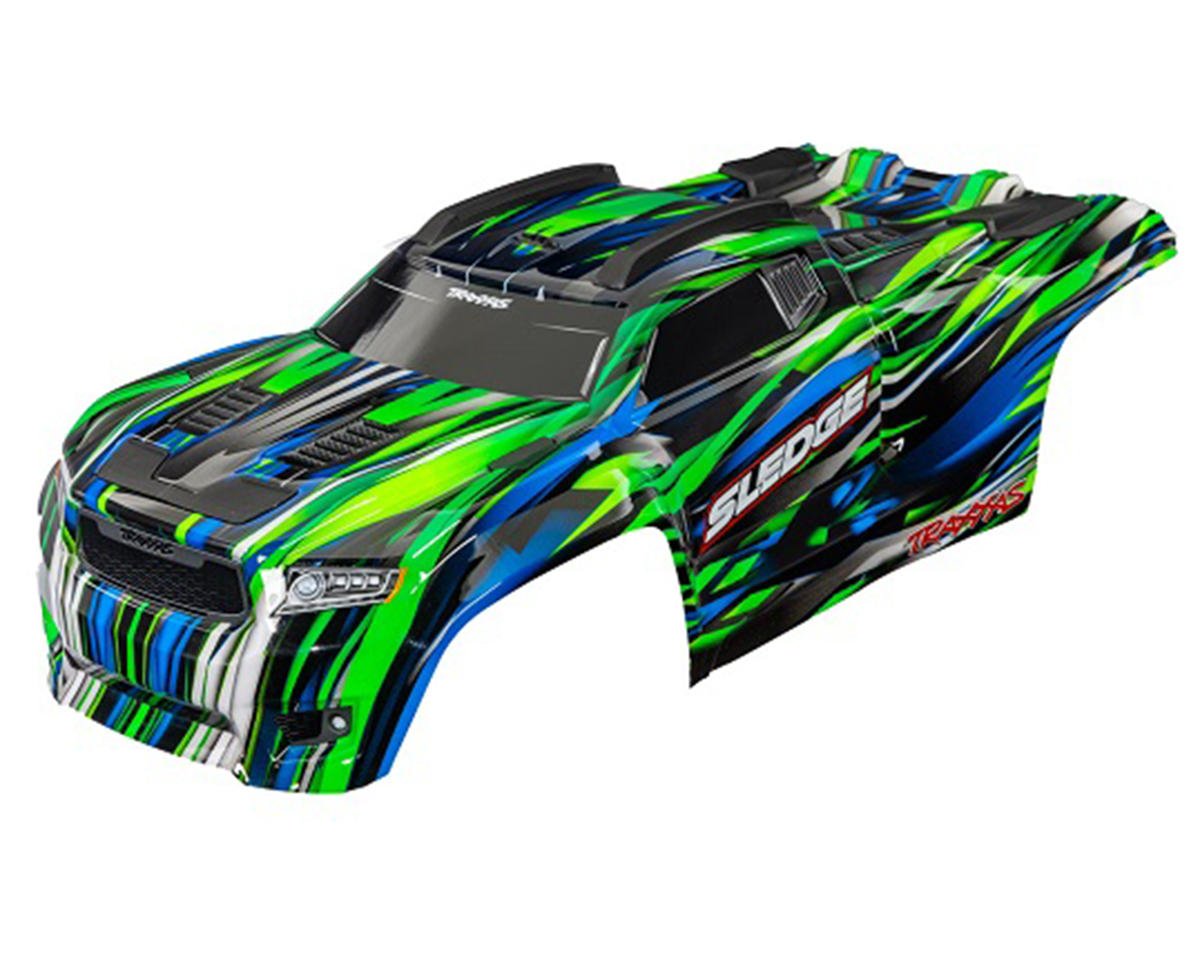 Traxxas Sledge® 1/8 Pre-Painted Monster Truck Body (Green)