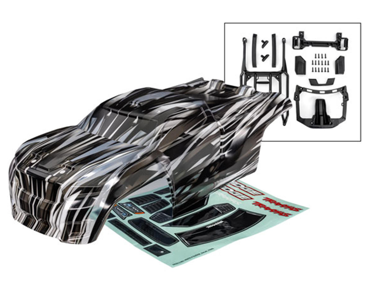 Traxxas Sledge® 1/8 ProGraphix® Body Set (Clear) w/Clipless Mounts, Accessories & Decals
