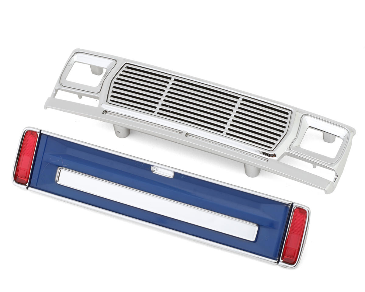 Traxxas TRX-4MT™ Bigfoot® No. 1 Front Grille & Tailgate Panel Set (Blue) w/LED Lenses