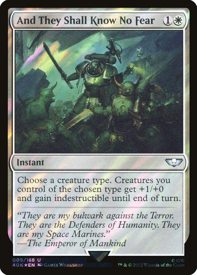 And They Shall Know No Fear [#009 Surge Foil] (40K-U-FOIL)