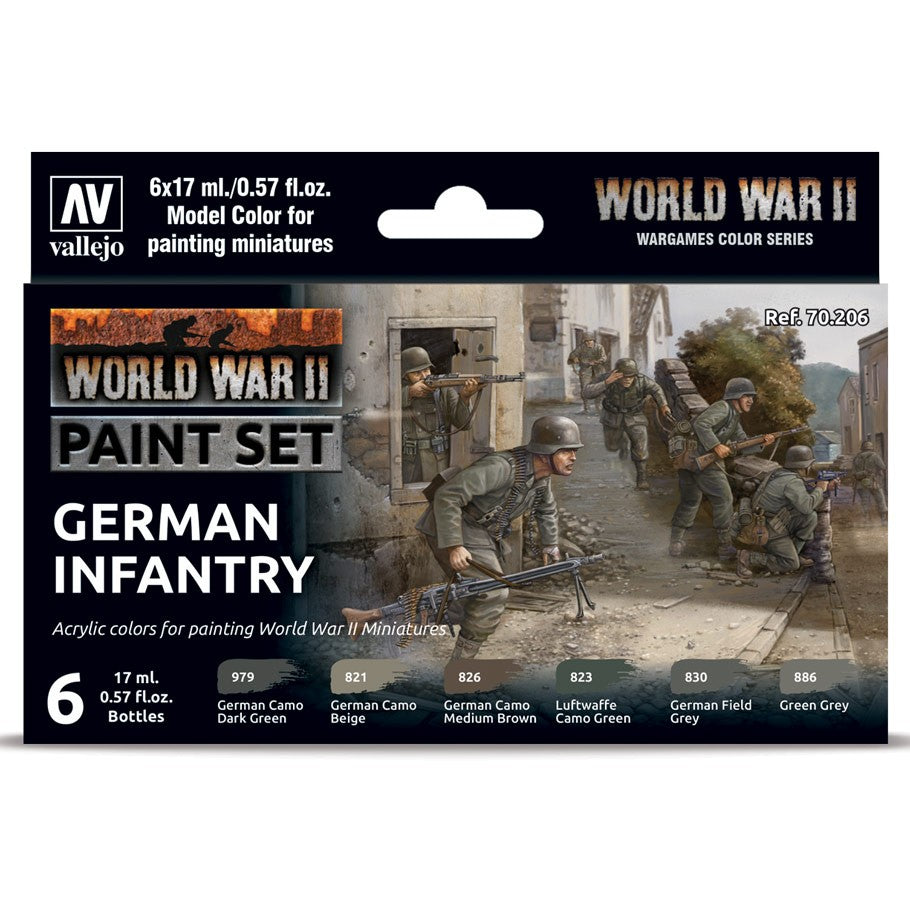 Model Color: World War II Paint Set - German Infantry