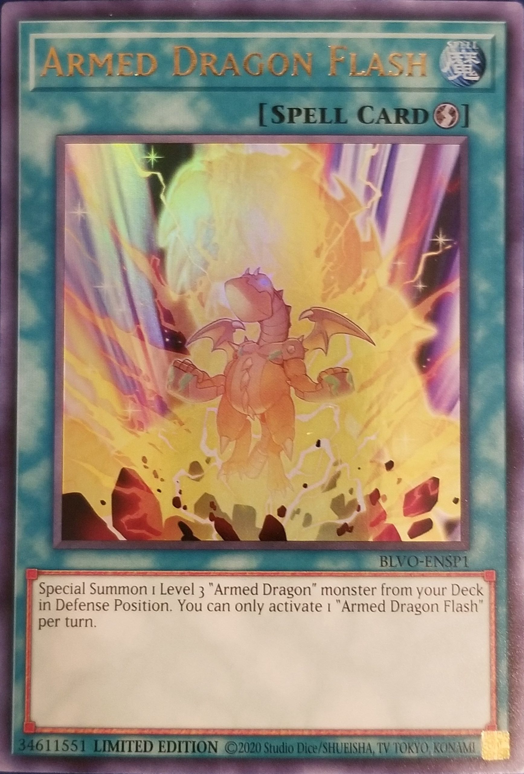 Armed Dragon Flash (BLVO-ENSP1) Ultra Rare - Near Mint Limited