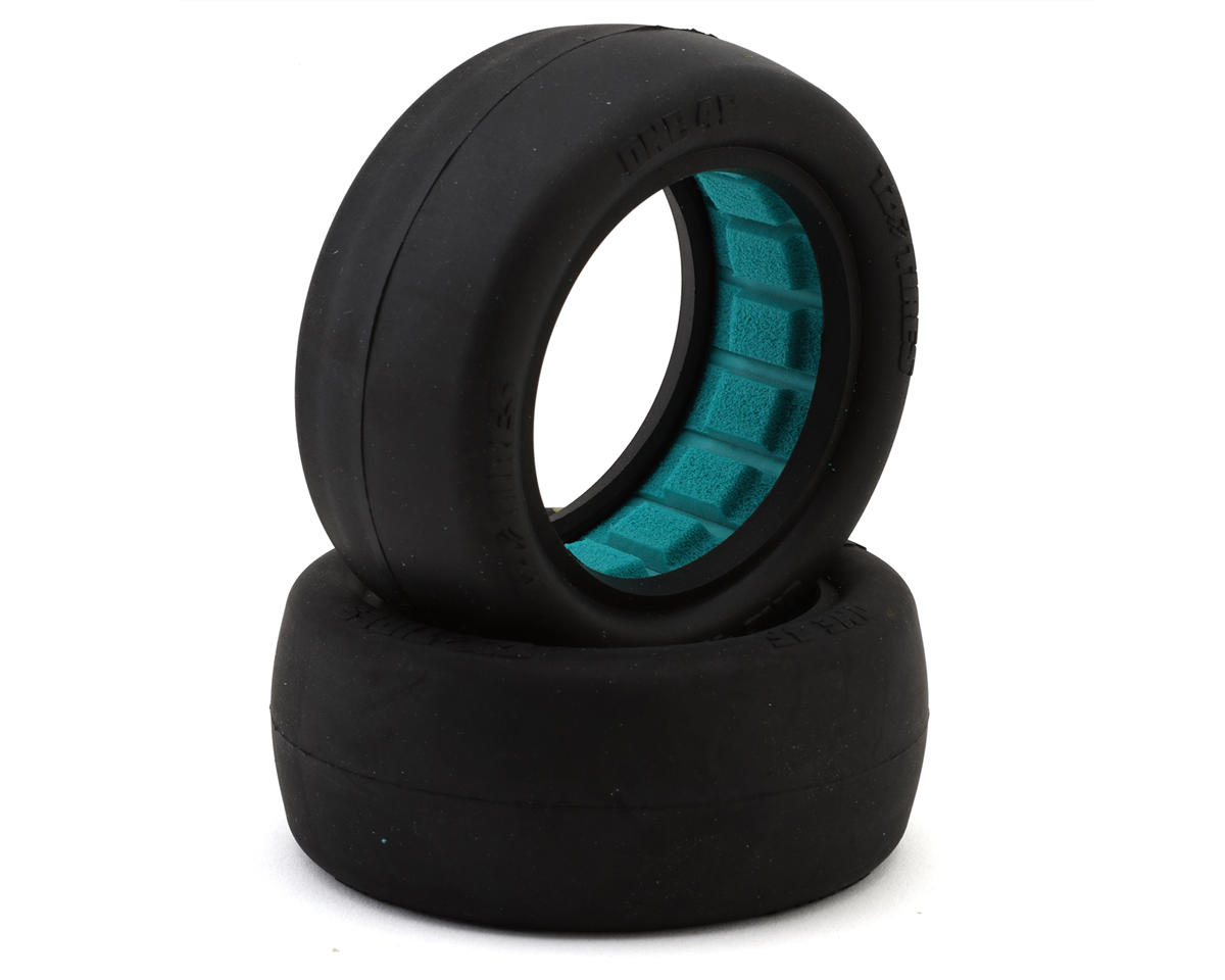 TZO Tires One 2.2" 4WD Front 1/10 Slick Buggy Tire (2) (Gold) w/Foam Inserts