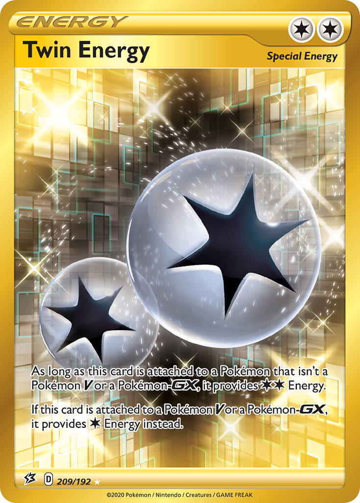 Twin Energy (Secret) - 209/192 (SWSH02) Secret Rare - Near Mint Holofo