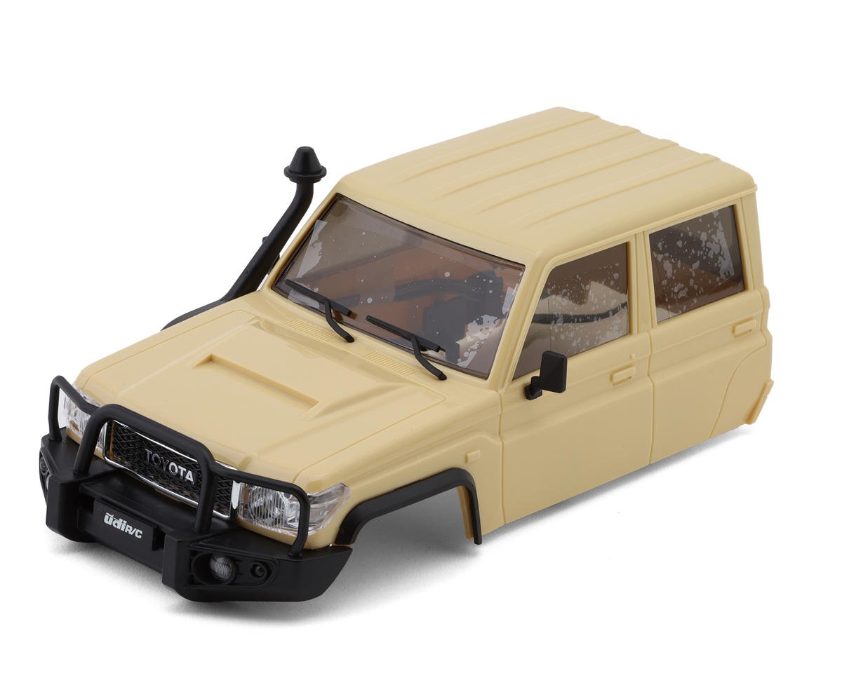 UDI RC UCX18 Pro Toyota Land Cruiser 1/18 Pre-Painted Cab (Tan) w/LED Lights