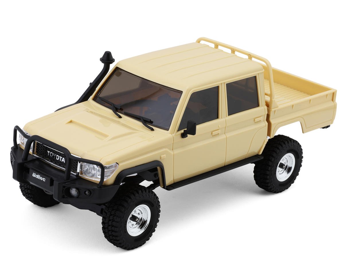UDI RC UCX18 Pro Toyota Land Cruiser 1/18 RTR 4WD Brushless Rock Crawler (Tan) w/2.4GHz Radio, Battery & Charger
