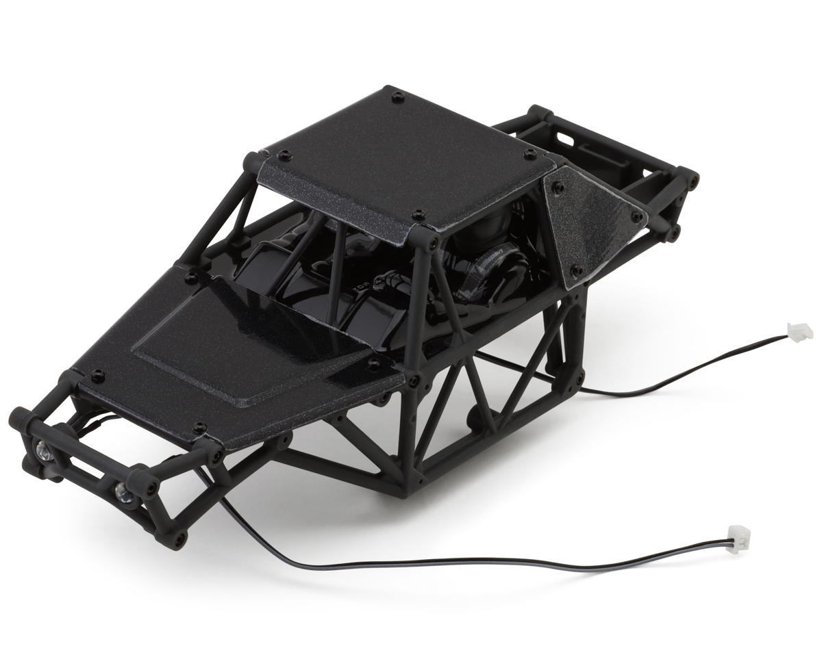 UDI RC UCX24 1/24 Pre-Painted Rock Crawler Body Set (Black) (UCX24/UCX24 Pro) w/LED Lights