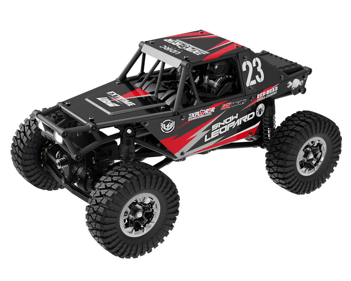 UDI RC UCX24 Snow Leopard PRO 4WS 1/24 Brushless RTR Micro Rock Crawler (Black) w/2.4GHz Radio, Battery & Charger
