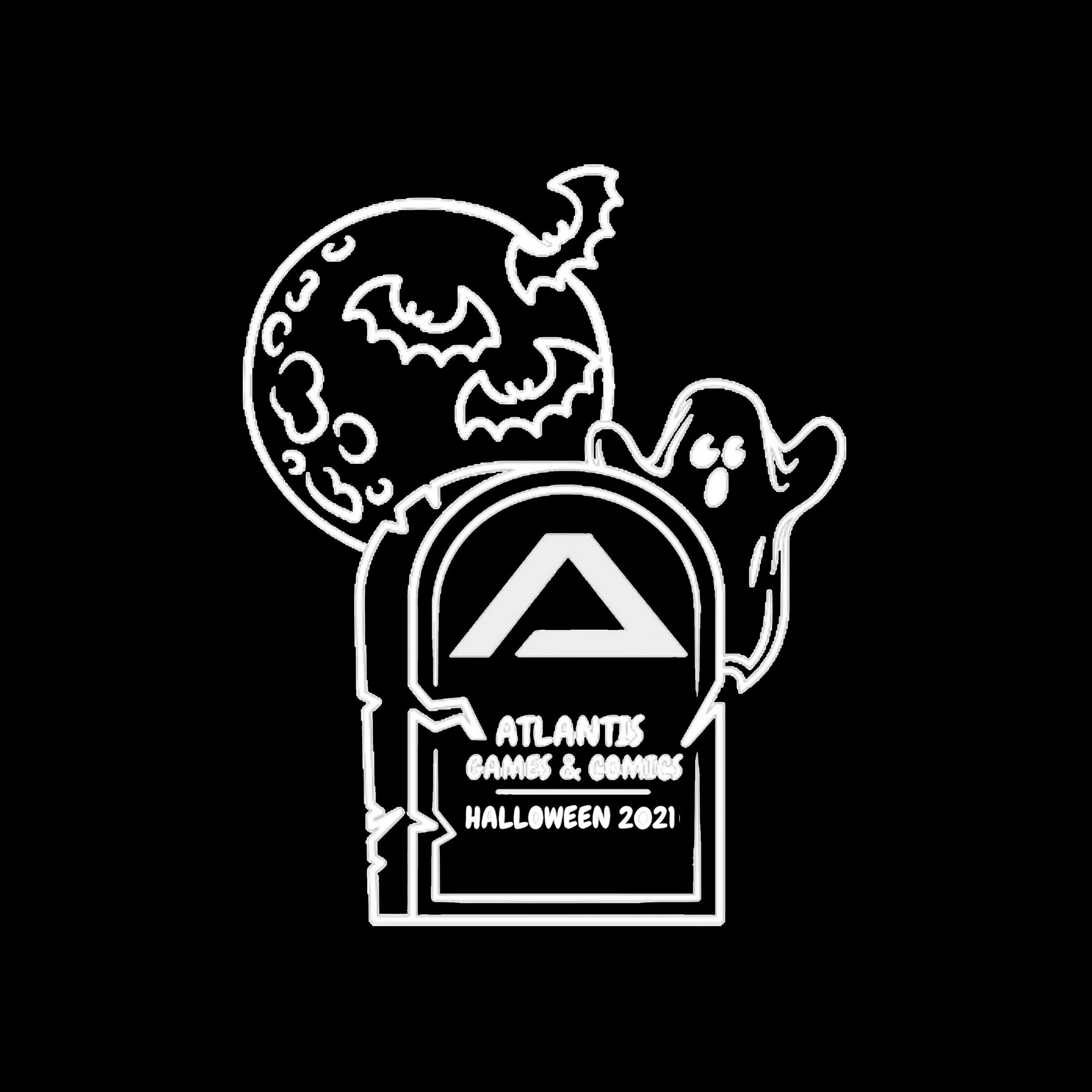 Atlantis Swag: Halloween 2021 Logo Hoodie - Black (L)