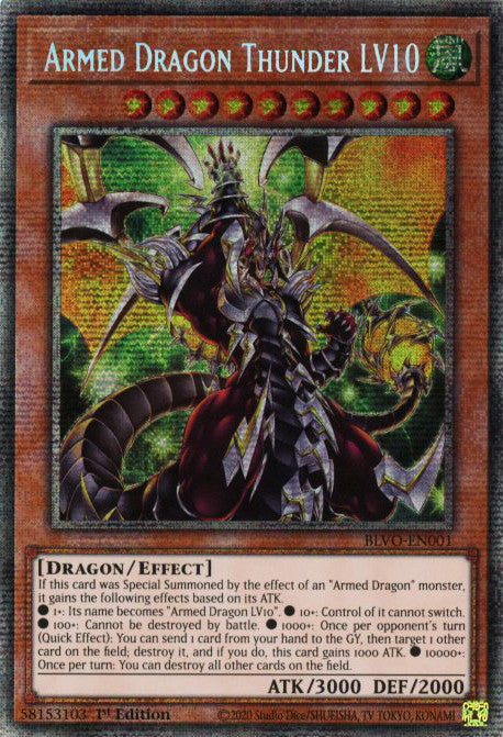 Armed Dragon Thunder LV10 (Starlight Rare) (BLVO-EN001) Starlight Rare