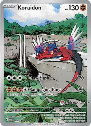 Koraidon (Pokemon Center Exclusive) - 14 (SVP) Promo - Near Mint Holof