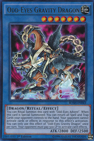 Odd-Eyes Gravity Dragon (BOSH-EN043) Ultra Rare - Near Mint 1st Editio