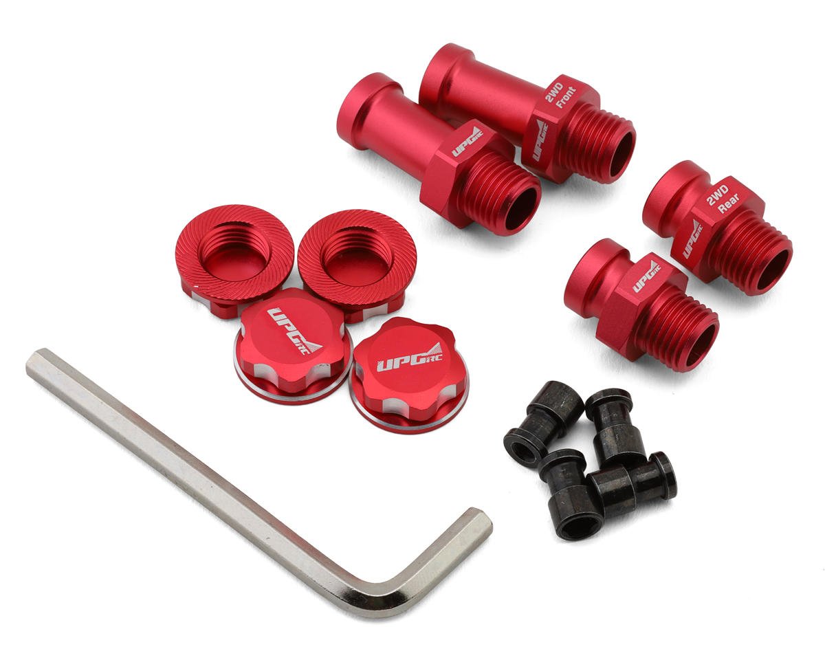 UpGrade RC Aluminum 17mm Hex Conversion for Traxxas® Stampede® 2WD (Red) - Direct Fit w/UpGrade RC 2.8" Tires