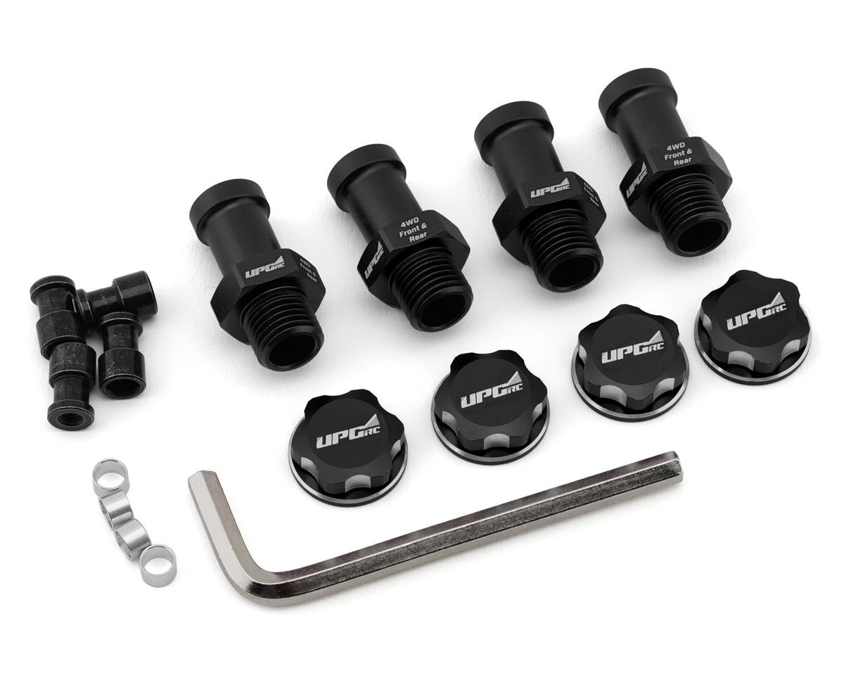 UpGrade RC Aluminum 17mm Hex Conversion for Traxxas® Stampede® 4X4 (Black) Direct Fit w/UpGrade RC 2.8" Tires