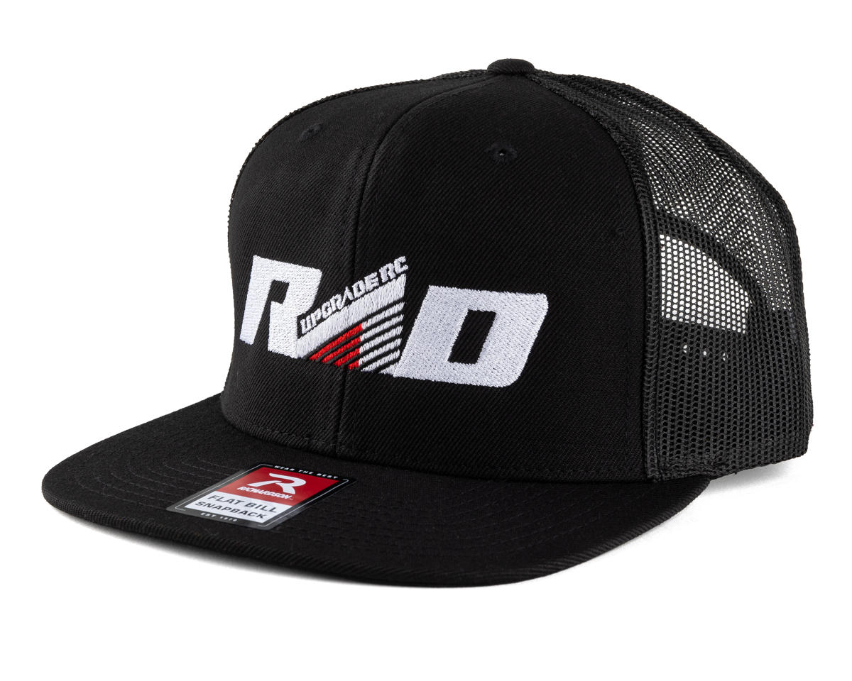 UpGrade RC RAD Flat Bill Trucker Hat (Black) (One Size Fits Most)