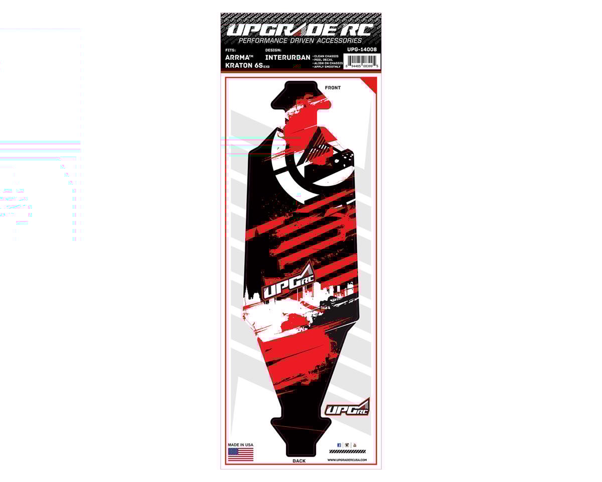 UpGrade RC Chassis Protector for Arrma® Kraton® 6S EXB (InterUrban Red) (1)