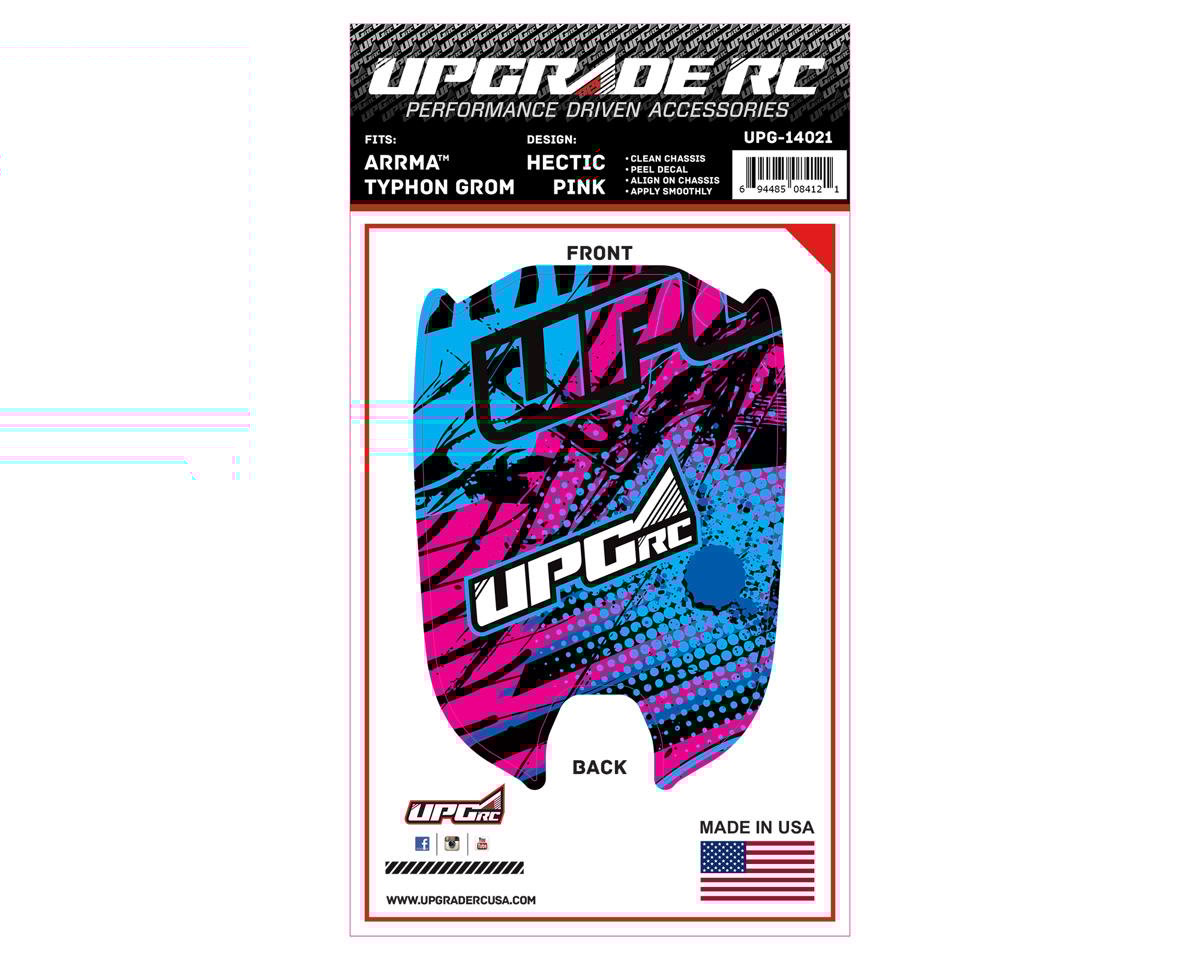 UpGrade RC Chassis Protector for Arrma® Typhon™ Grom (Hectic Pink) (1)