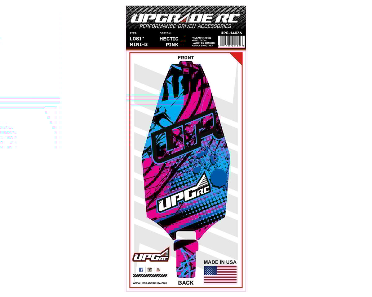 UpGrade RC Chassis Protector for Losi® Mini-B™ (Hectic Pink) (1)