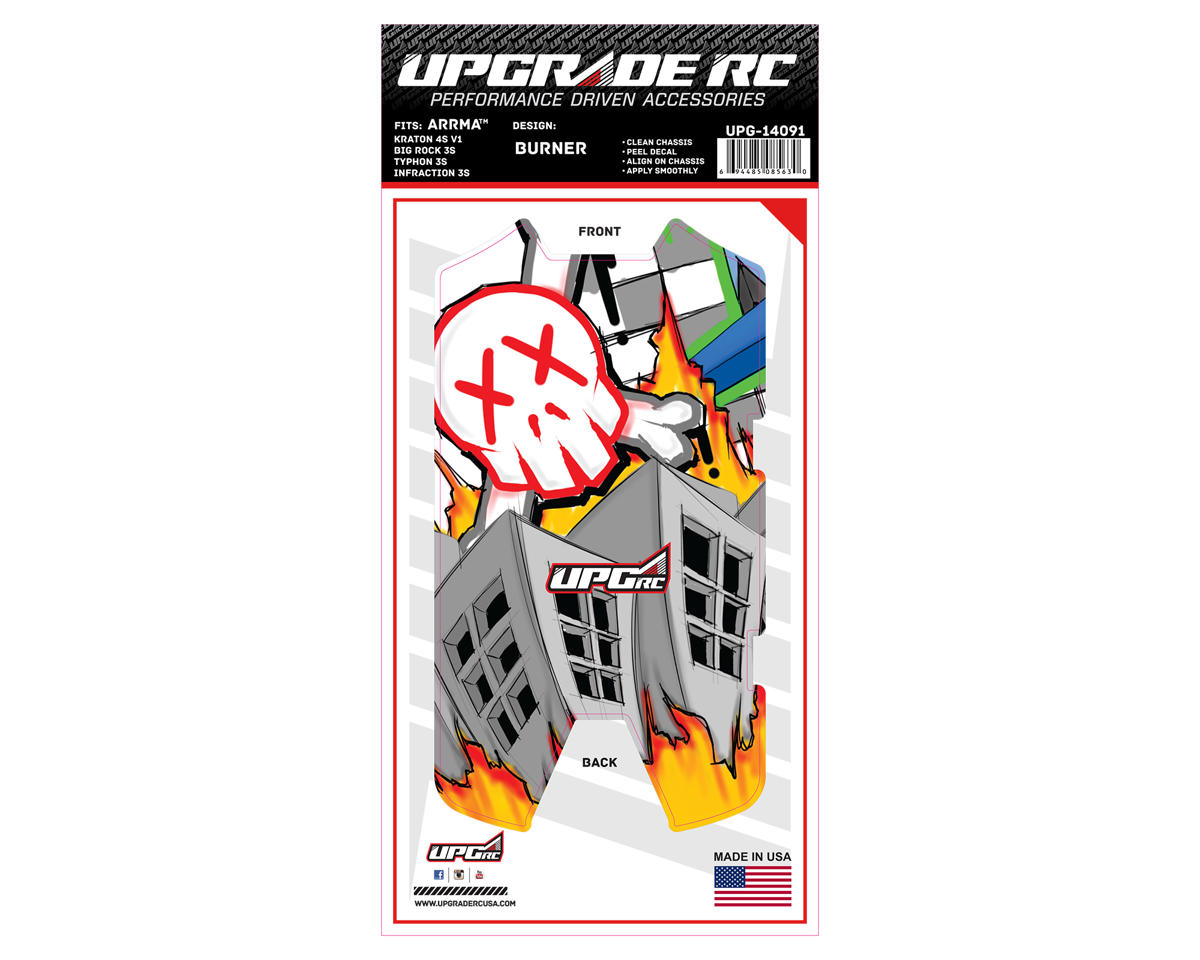 UpGrade RC Chassis Protector for Arrma® 3S (Burner) (1) (Big Rock 3S/Typhon 3S/Infraction 3S)
